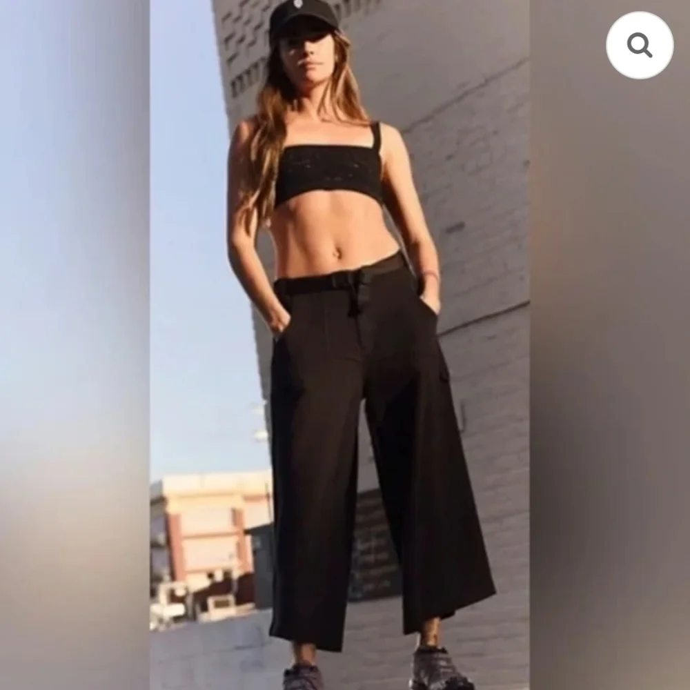 FP Movement by Free People Black Cropped Pants - Picture 1 of 11